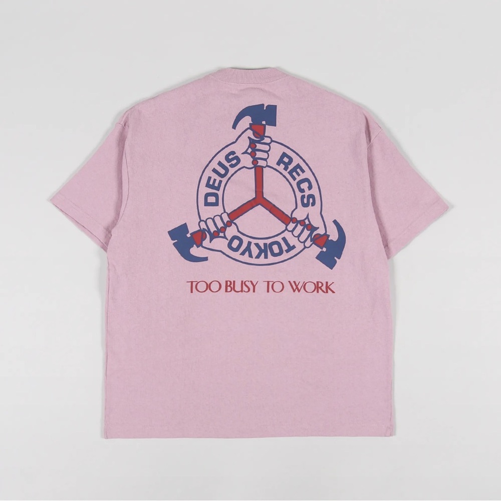 NWT Deus Ex Machina Divine Hammer T Shirt Zephyr Pink